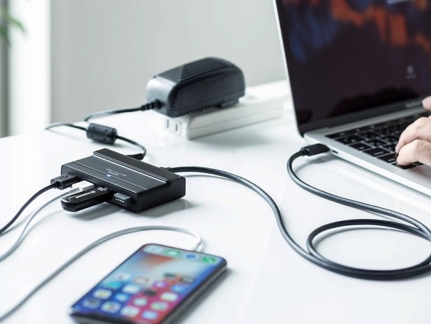 帯域幅10GbpsのUSB3.1 Gen.2 Type-C対応4ポートUSBハブがサンワサプライから