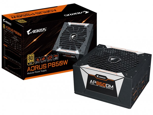 GIGABYTE、セミファンレス対応のGOLD認証フルモジュラー電源「AORUS P850W」