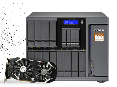 グラフィックスカードを増設できるAI機械学習対応NAS、QNAP「TS-1677X」