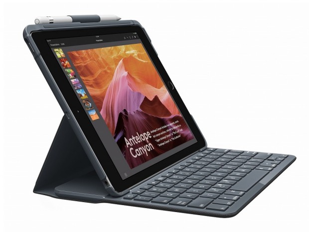 キーボード一体型カバー、ロジクール「SLIM FOLIO」に第6世代iPad対応モデル登場