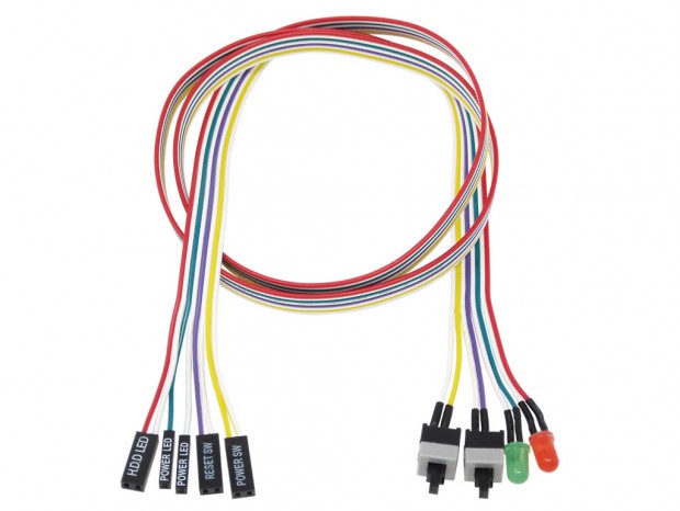 スイッチとLEDをリボンケーブルにまとめた「検証マニアシリーズ」の新作