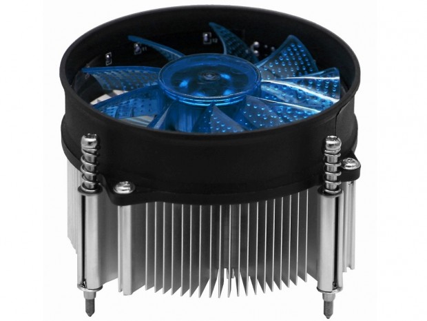 ブルーLEDファンを搭載するLGA115x専用CPUクーラー、アイネックス「CC-06B」