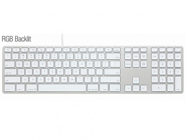 カナダMatiasブランドから、アルミ天板＆RGBライティング採用のスリム英語キーボード発売