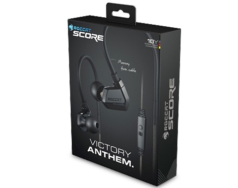 デュアルドライバ内蔵のゲーミングイヤホン、ROCCAT「SCORE」8月発売