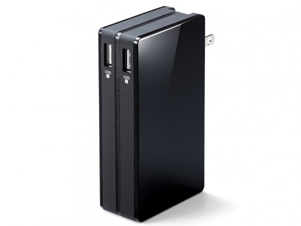 AC充電器一体型の10,000mAh 2ポートモバイルバッテリがサンワ直販サイトで販売中
