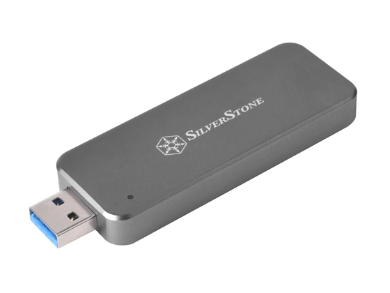 M.2 2242 SSDをUSBメモリに変えるアルミニウムケース、SilverStone「MS09-MINI」