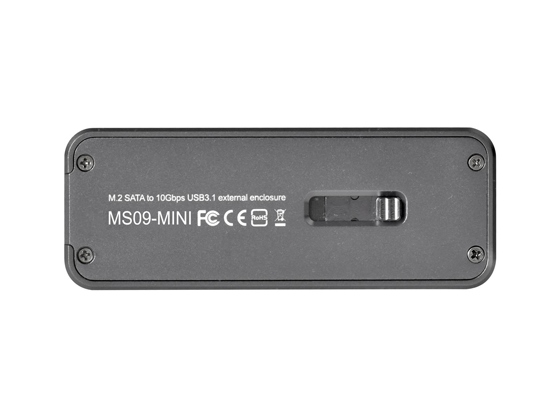 M.2 2242 SSDをUSBメモリに変えるアルミニウムケース、SilverStone「MS09-MINI」