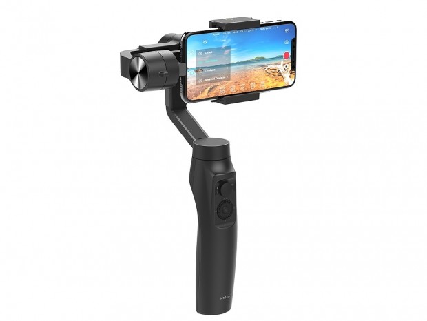 ワイヤレス充電機能を搭載するスマホ用3軸スタビライザー、「MOZA Mini-MI」