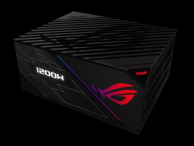 ASUS R.O.G.、OLED搭載のPLATINUM認証電源「ROG-THOR-1200P」正式発表