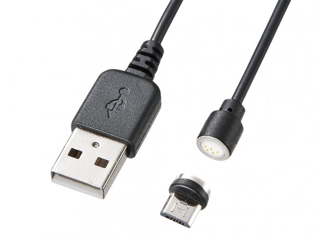 マグネット着脱式USBケーブルの新顔、サンワサプライから2種リリース