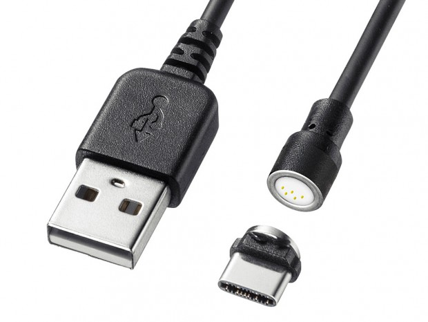 マグネット着脱式USBケーブルの新顔、サンワサプライから2種リリース