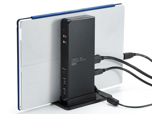 USBケーブル1本で周辺機器が集約できるドッキングステーションがサンワサプライから