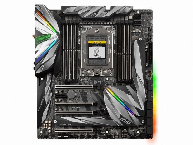 MSI、最大32コアRyzen Threadripper WXのためのマザーボード「MEG X399 CREATION」