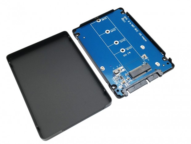 M.2 SSDを2.5インチSSDに変換するアダプタケースがSintechから