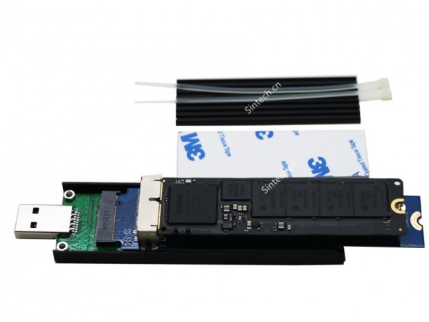 MacBook Pro専用NVMe SSDをUSBメモリ風に使う変換アダプタがSintechから