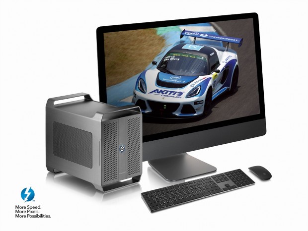 2枚のPCIeカードを同時に使えるThunderbolt 3拡張ボックス、AKiTiO