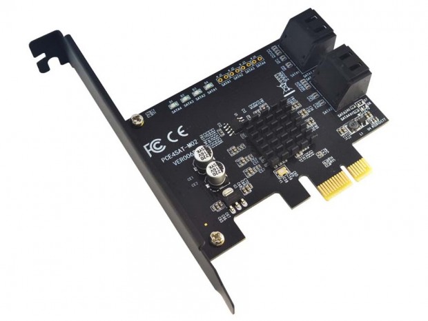 Sintech、Marvell「88SE9215」採用の4ポートSATA3.0拡張カード「PCE4SAT-M02」