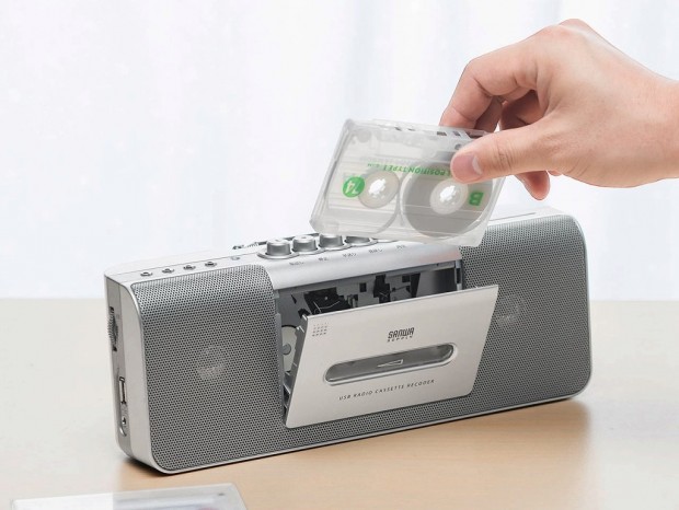 USB音源に対応、便利な録音機能も備えたカセットプレイヤーがサンワダイレクトから