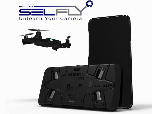 スマホケース内蔵型、手のひらから飛び立つドローンカメラ「Selfly」が日本上陸