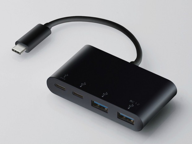 USB PD対応で充電もできるUSB3.1 Gen.2ハブ、エレコム「U3HC-A424P10」シリーズ