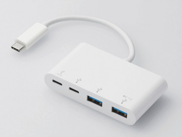 USB PD対応で充電もできるUSB3.1 Gen.2ハブ、エレコム「U3HC-A424P10」シリーズ
