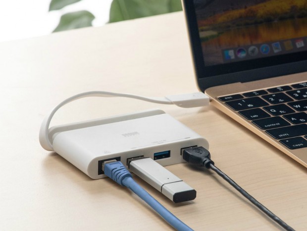 ギガビットLAN機能を搭載するUSB3.1 Type-Cハブがサンワダイレクトから