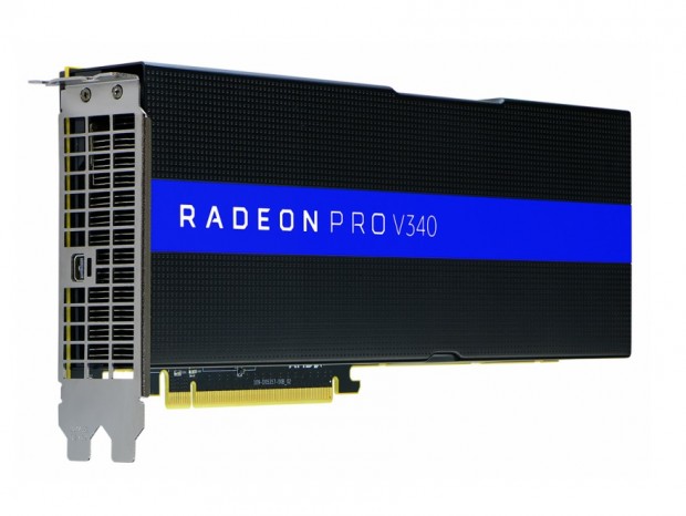 AMD、デュアル「Vega」搭載のエンタープライズVGA「Radeon Pro V340」