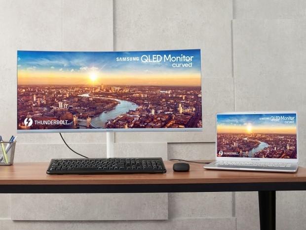 Samsung、Thunderbolt 3接続のQLEDモデルなど曲面液晶ディスプレイ計3モデル