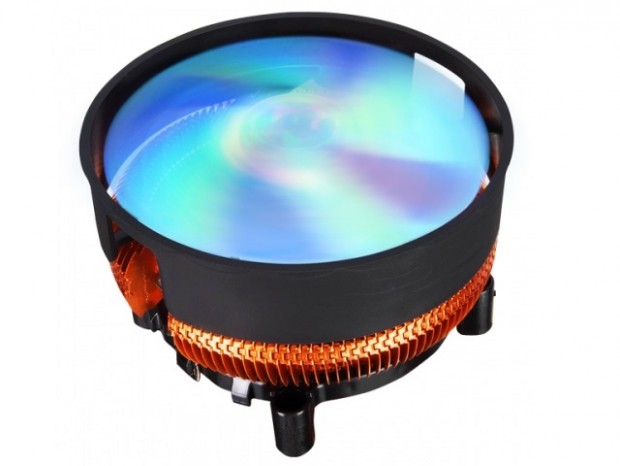 ラウンドLEDファンが美しいトップフローCPUクーラー、XIGMATEK「Apache Plus」