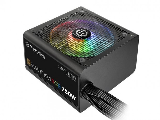RGB LEDファンを搭載するショートサイズATX電源、Thermaltake「Smart BX1 RGB」