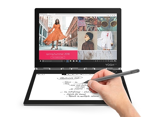 Lenovo、E Ink液晶を搭載するデュアルディスプレイ2-in-1「Yoga Book C930」