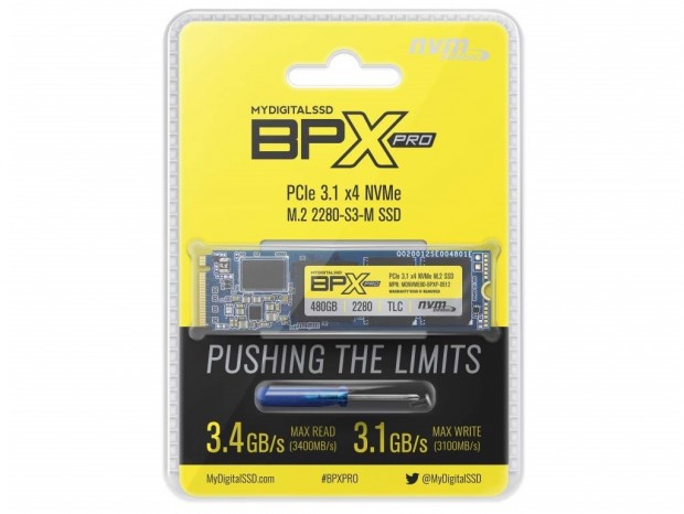 Phison最上位コントローラを採用するNVMe M.2 SSD、MyDigitalSSD「BPX Pro」