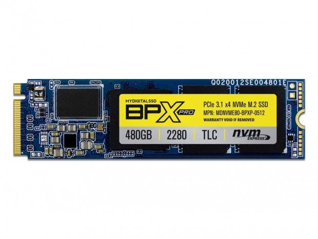 Phison最上位コントローラを採用するNVMe M.2 SSD、MyDigitalSSD「BPX Pro」