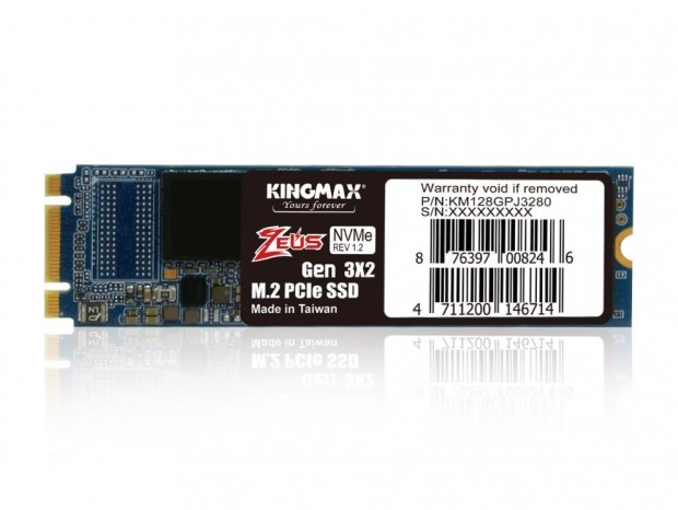 KINGMAX、PCIe3.0（x2）接続のエントリーNVMe M.2 SSD「PJ3280」