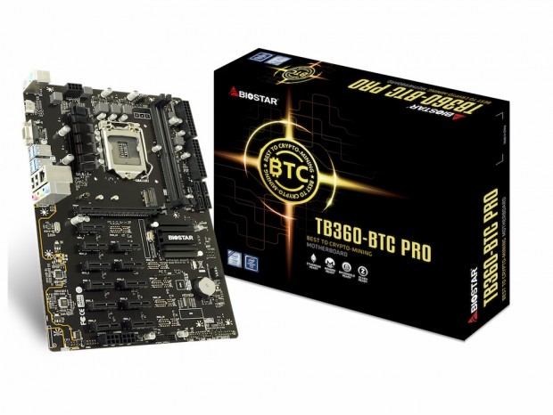BIOSTAR、12本のPCIe3.0スロットを搭載するマイニングマザーボード「TB360-BTC PRO」