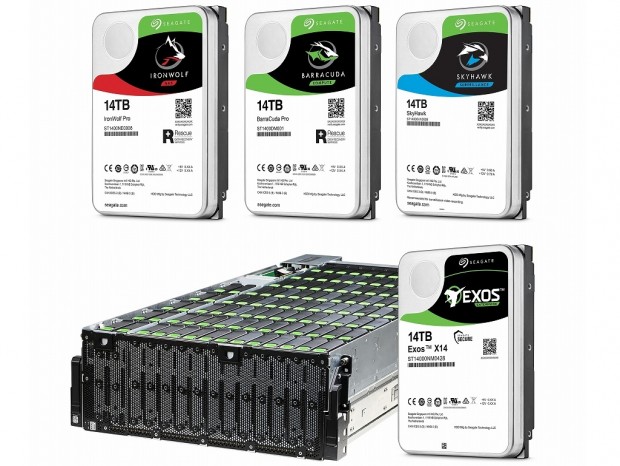 Seagate、容量14TBのNAS/ハイエンド向けHDD計5モデル発表