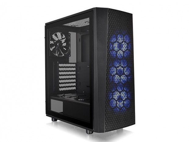 Thermaltake、マザーボードで制御できるRGBファン搭載ミドルタワー2種発売