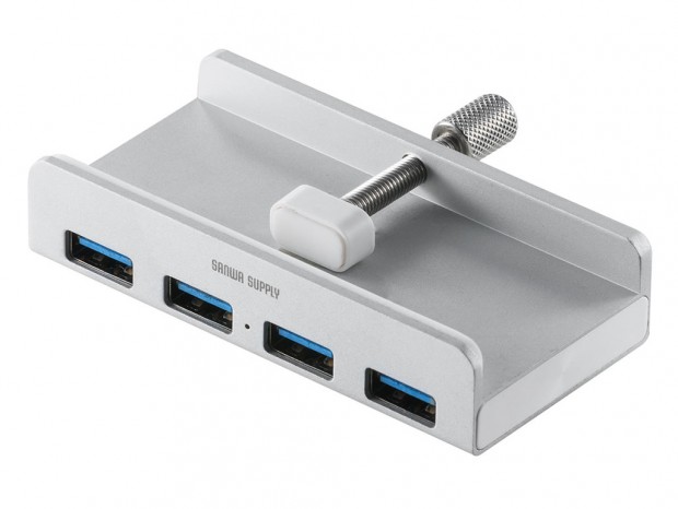 デスク天板に固定できる、クランプ式USB3.1ハブがサンワダイレクトで発売中