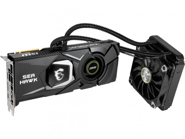 MSI、水冷仕様のGeForce RTX 2080/2080 Ti「SEA HAWK」シリーズ