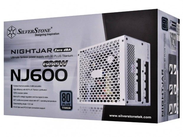 TITANIUM認証の高効率ファンレス電源ユニット、SilverStone「NJ600」