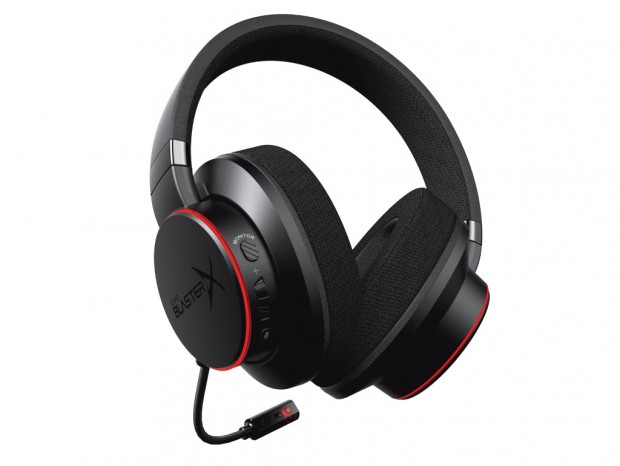 プロチューニングの50mmドライバ搭載ヘッドセット、クリエイティブ「Sound BlasterX H6」