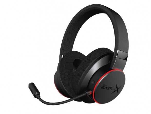 プロチューニングの50mmドライバ搭載ヘッドセット、クリエイティブ「Sound BlasterX H6」