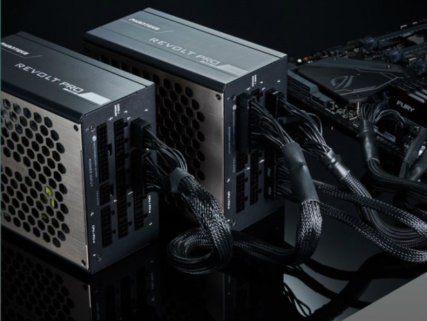 Phanteks、2台の電源を連結して大容量・冗長化できる拡張電源「Revolt PRO」シリーズ