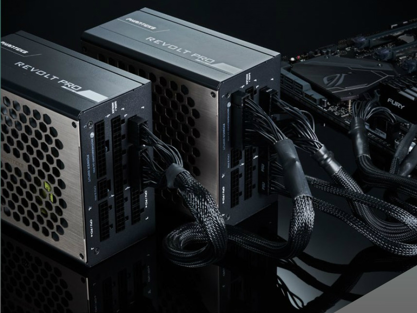 Phanteks、2台の電源を連結して大容量・冗長化できる拡張電源「Revolt