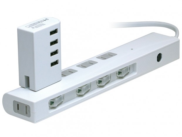 プリンストン、便利な独立型USB充電器が付属するマルチタップ「PPS-UTAP8」近日発売