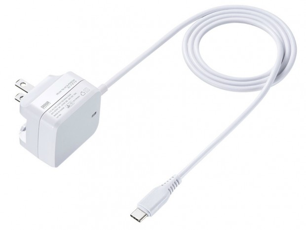 最大出力18W。USB PD対応のType-C充電器、サンワサプライ「ACA-PD60W」