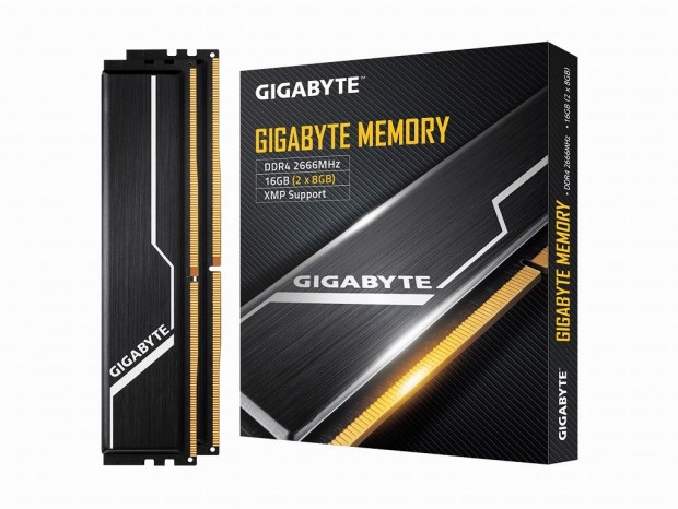 GIGABYTE、高効率ブラックヒートスプレッダ装備のメモリ「GIGABYTE Memory 2666MHz」