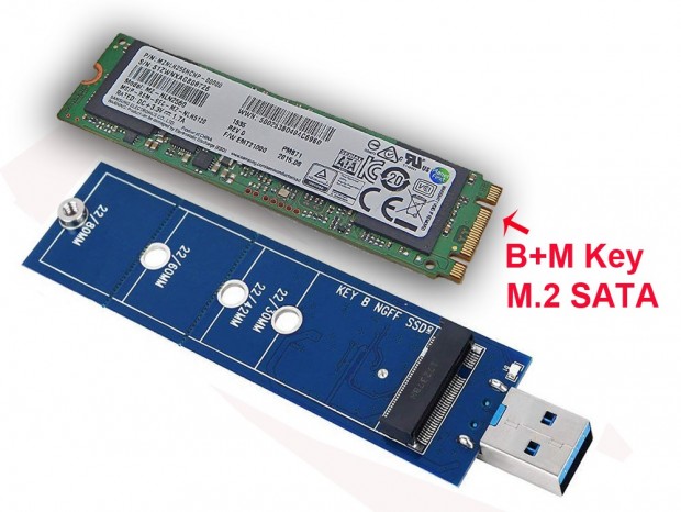 Sintech、売価約10ドルのM.2 SSD-USB3.0変換アダプタ「ST-M2U3-80」発売