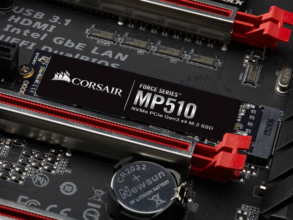 4TBの大容量NVMe M.2 SSDがCORSAIR「Force MP510」シリーズ