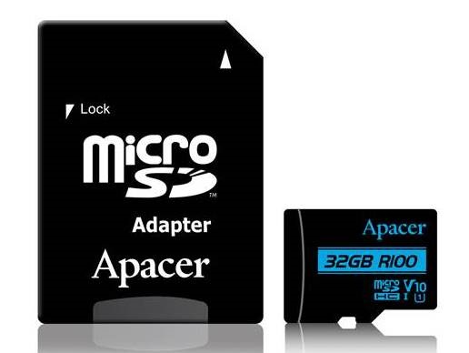 最大容量256GB。4K UHD録画対応の「microSDXC UHS-I U3 V30」がApacerから